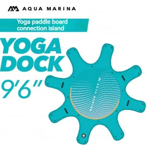 AQUA MARINA DOCK Meditation Yoga Accessories SUP Board Connection Island Fun Water 9'6'' Length Inflatable Sapboard with Pump