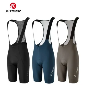 X-TIGER Cycling Bib Pants 120 High Density Cushion Men's Cycling Shorts Road Bike MTB Cycling Pants Sports Fitness Casual Pants