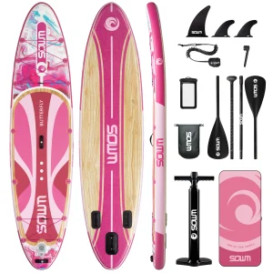 SOWM SUB Waterproof Inflatable Paddle Board 11''x34''x6''Adult Standing Style Aquatic Yoga Fishing With Accessories SUP сапборд